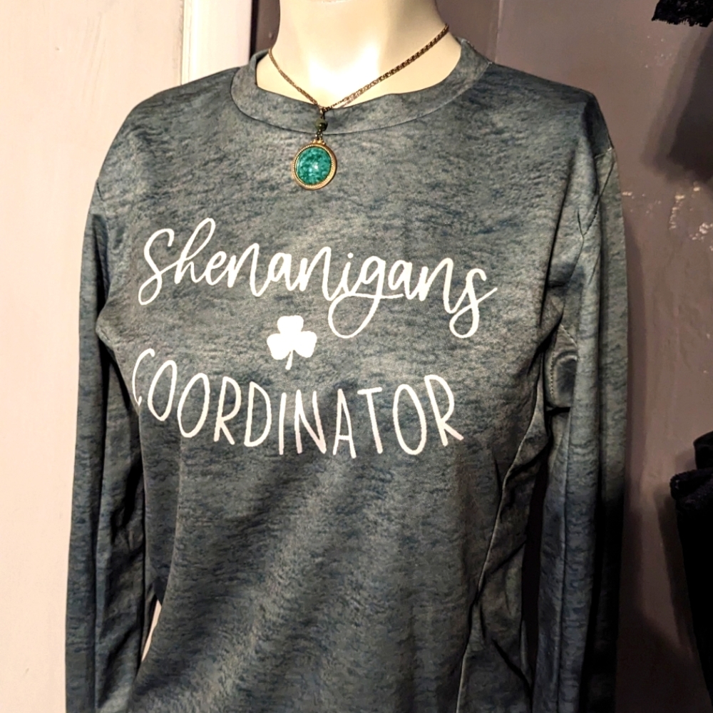 Fun! Saint Patrick's Day sweatshirt shenanigans coordinator size small festive